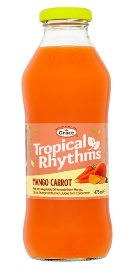Tropical Rhythms Mango Carrot drink