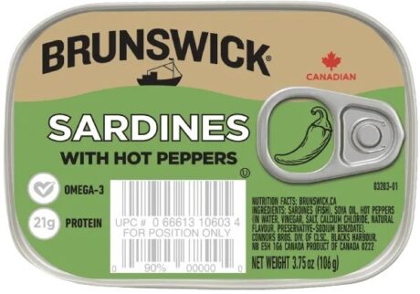Brunswick Sardines with Hot Peppers 106g