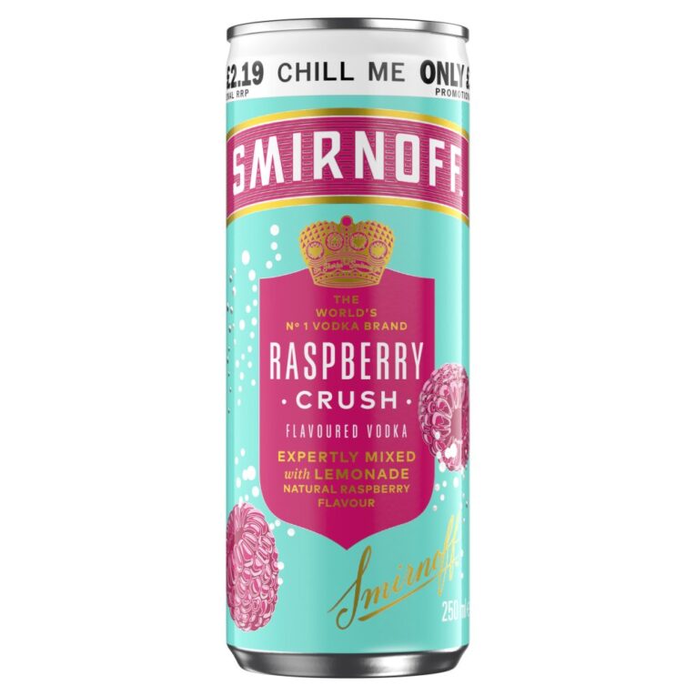 Smirnoff Raspberry Crush And Lemonade Cocktail Mix x12 Case
