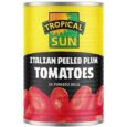 Tropical Sun Peeled Plum Tomatoes 400g