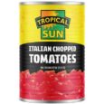 Tropical sun chopped tomatoes 400g