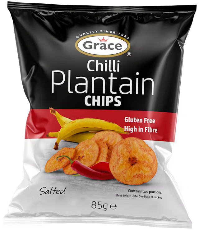 Grace Foods Chilli Plantain Chips 85g x9