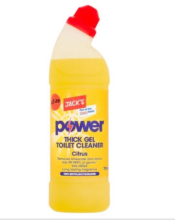 Jack's Power Thick Gel Toilet Cleaner Citrus 750ml