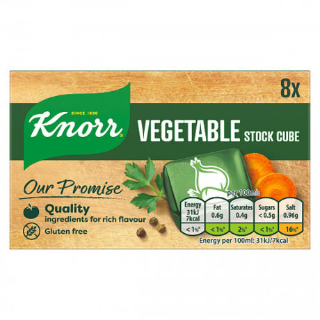 Knorr vegetable stock cubes 12 x 8’s.