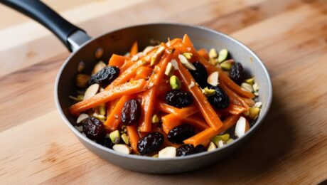 Afghan Kabuli Pulao – Aromatic rice with raisins, carrots, and meat