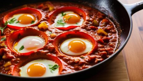 Algerian Chakchouka – A hearty tomato and pepper-based stew.