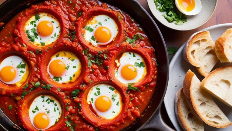 Algerian Chakchouka – A hearty tomato and pepper-based stew.