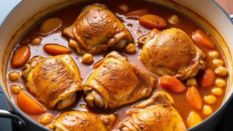 Moroccan Chicken Tagine with Apricots – A slow-cooked stew with warm spices. 6 Moroccan Chicken Tagine with Apricots – A slow-cooked stew with warm spices.