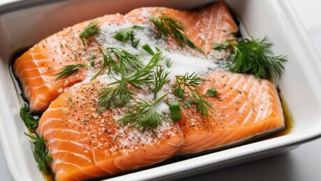 Scandinavian Gravlax – Cured salmon with dill and mustard sauce