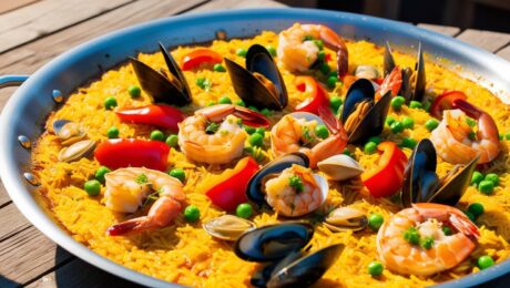 Spanish Paella – A saffron-infused rice dish with seafood