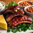 Texas BBQ Ribs – Slow-smoked pork ribs with a tangy glaze