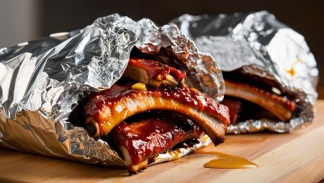 Texas BBQ Ribs – Slow-smoked pork ribs with a tangy glaze