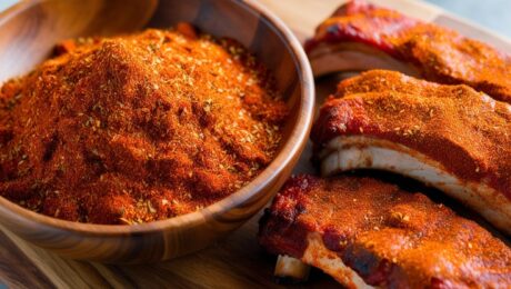 Texas BBQ Ribs – Slow-smoked pork ribs with a tangy glaze