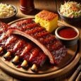 Texas BBQ Ribs – Slow-smoked pork ribs with a tangy glaze