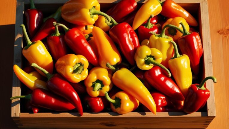 sweet pointed peppers box