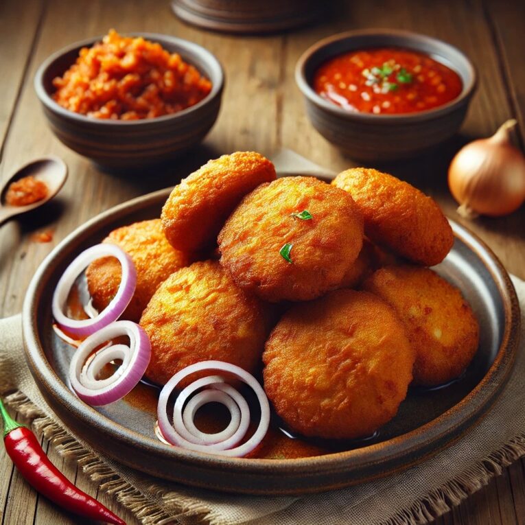 Akara – Deep-Fried Bean Cakes, crispy on the outside and soft inside