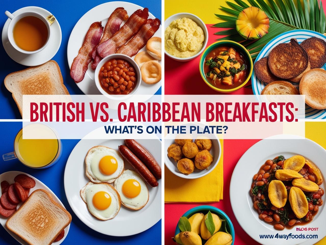 British vs. Caribbean Breakfasts What’s on the Plate