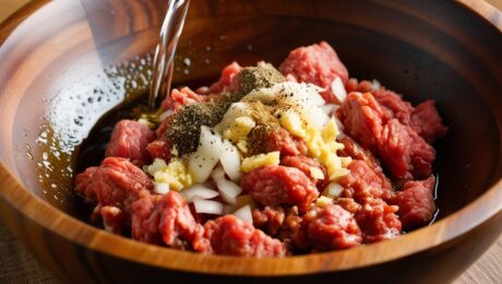 Mongolian Buuz (Steamed Dumplings) – Meat-filled dumplings with a juicy center 