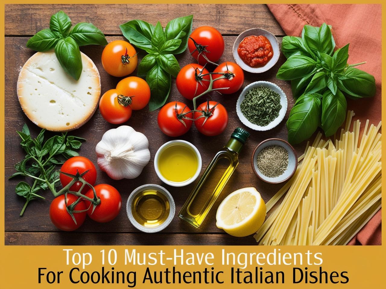 Top 10 Must-Have Ingredients for Cooking Authentic Italian Dishes