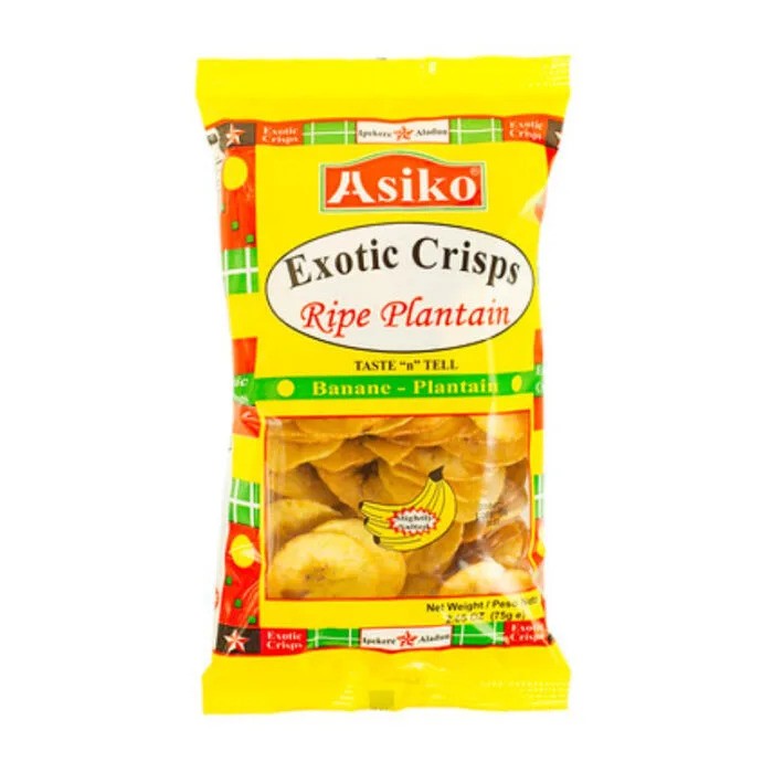 Asiko Exotic Plantain Salted Chips 75G
