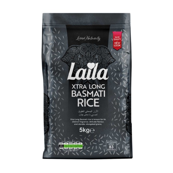 Laila Xtra Long Grain Basmati Rice 5kg