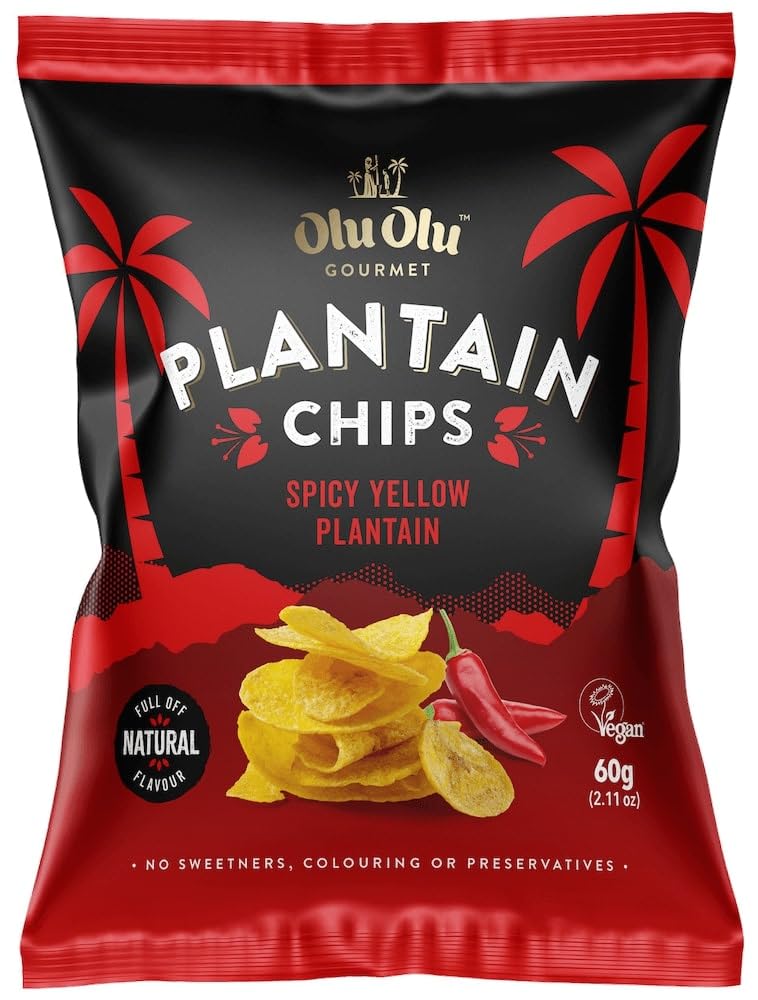 Olu Olu Plantain Chips Chilli 60g