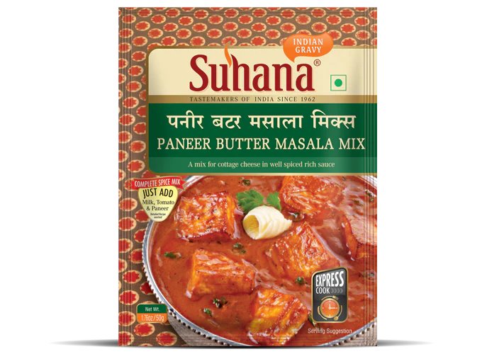 Suhana RTE Paneer Butter Masala Mix (Dairy Free) 50g