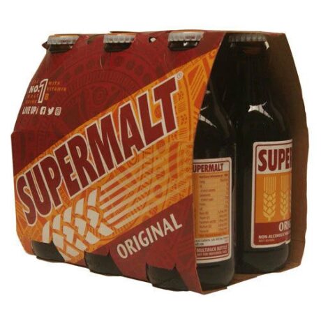 Supermalt Drink Bottle 330ml Case x6