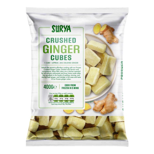 Surya IQF Crushed Ginger 400g.