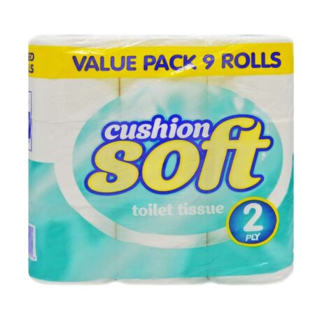 Cushion Soft 2ply Toilet rolls 9 Pack