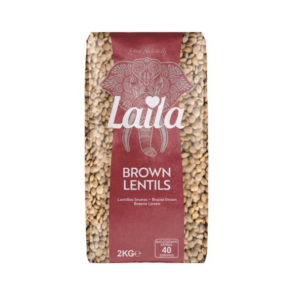 Laila Brown Lentils 2Kg