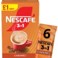Nescafe 3 in 1 Caramel Instant Coffee Sachets 16g x 6 Case