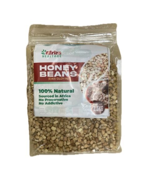 African Heritage Honey Beans 1.5kg in resealable bag – Nigerian sweet brown beans (Ewa Oloyin)
