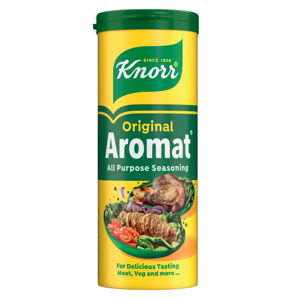 Knorr Aromat Original All Purpose Savoury Seasoning 90 g in glass shaker – versatile UK cooking seasoning