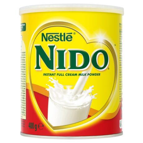Tin of Nido Milk Powder 400g instant full‑cream milk powder with measuring spoon