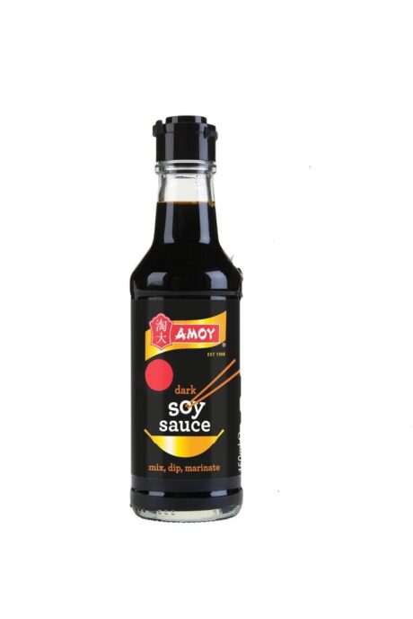 Bottle of Amoy Dark Soy Sauce – naturally brewed, thick soy sauce for rich flavour and deep colour