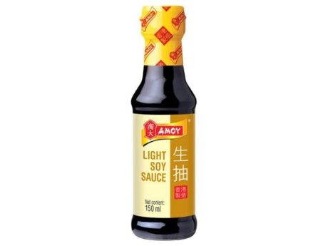 Amoy Light Soy Sauce 150ml bottle, authentic Chinese soy sauce for cooking, available at 4Way Foods UK online store.
