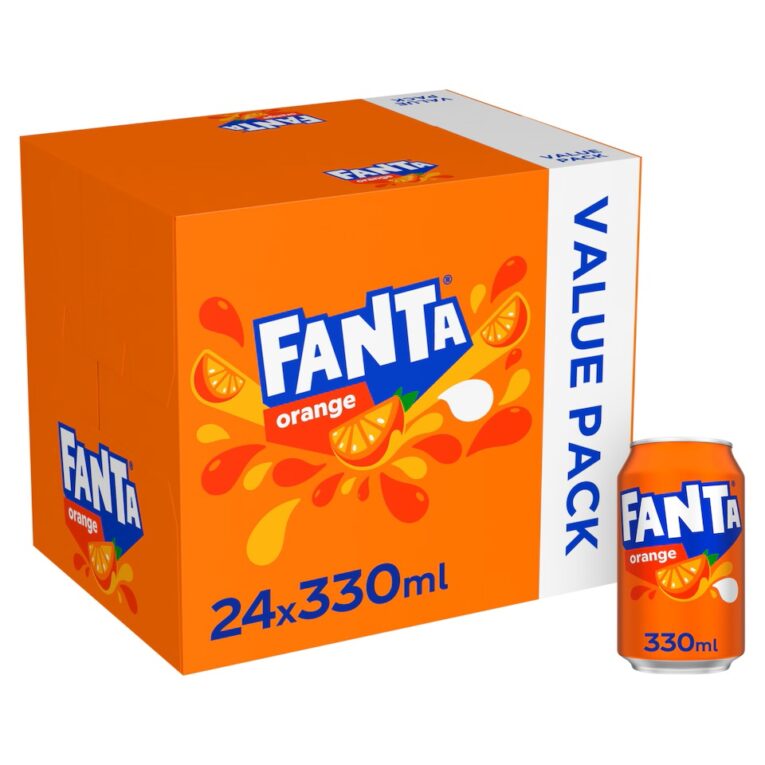 Fanta Orange Can 330ml x24 Case