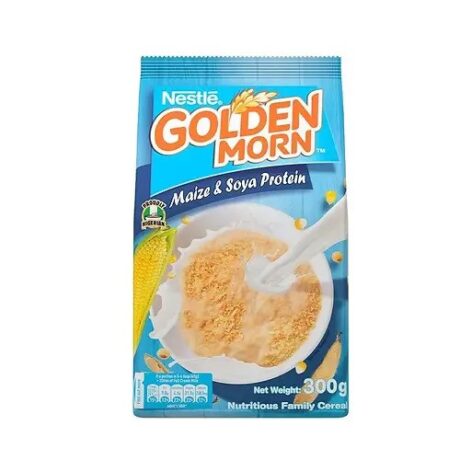 Golden Morn Breakfast Cereal 300g maize and soya – nutritious African breakfast option in UK packaging