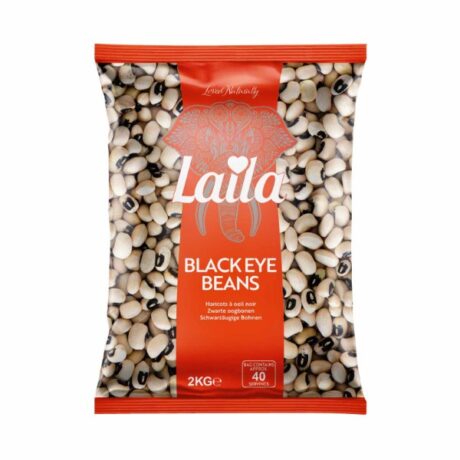 Laila Black Eye Beans 2kg – Nutritious Vegan-Friendly Legumes for Cooking
