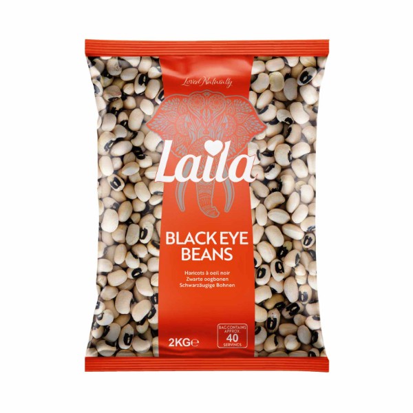 Laila Black Eye Beans 2kg – Nutritious Vegan-Friendly Legumes for Cooking