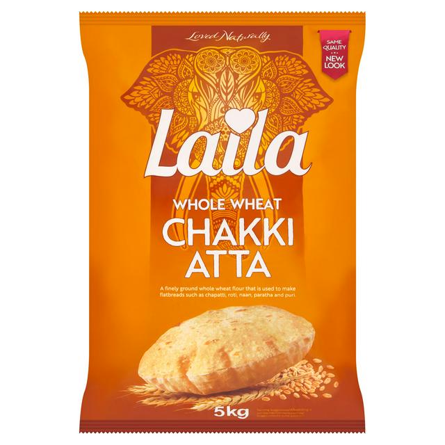 Laila Chakki Atta Whole Wheat 5kg - 4way Foods
