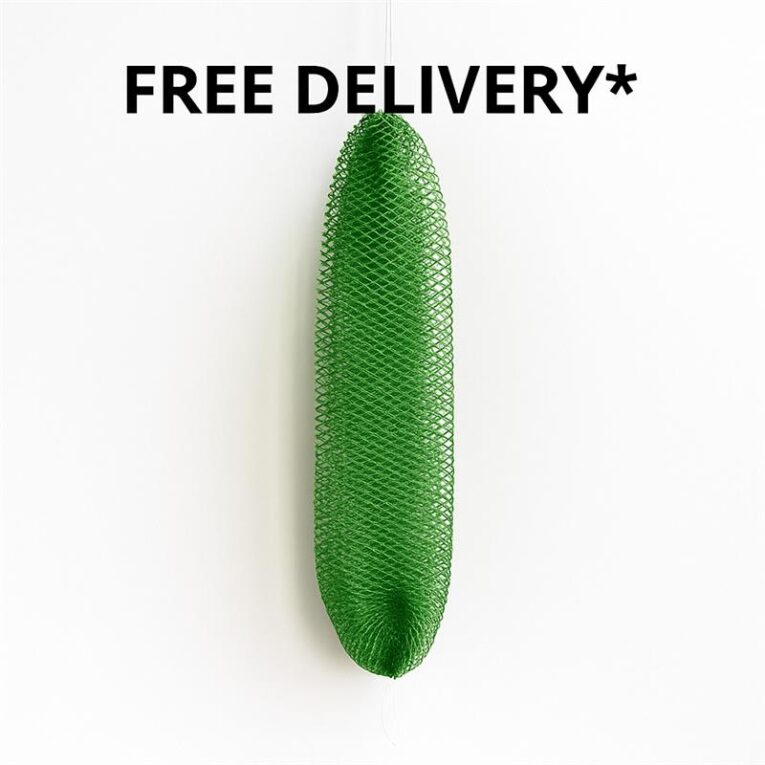 Green African Exfoliating Net Bath Sponge – long mesh body scrubber for deep cleansing and smooth skin, available at 4Way Foods.