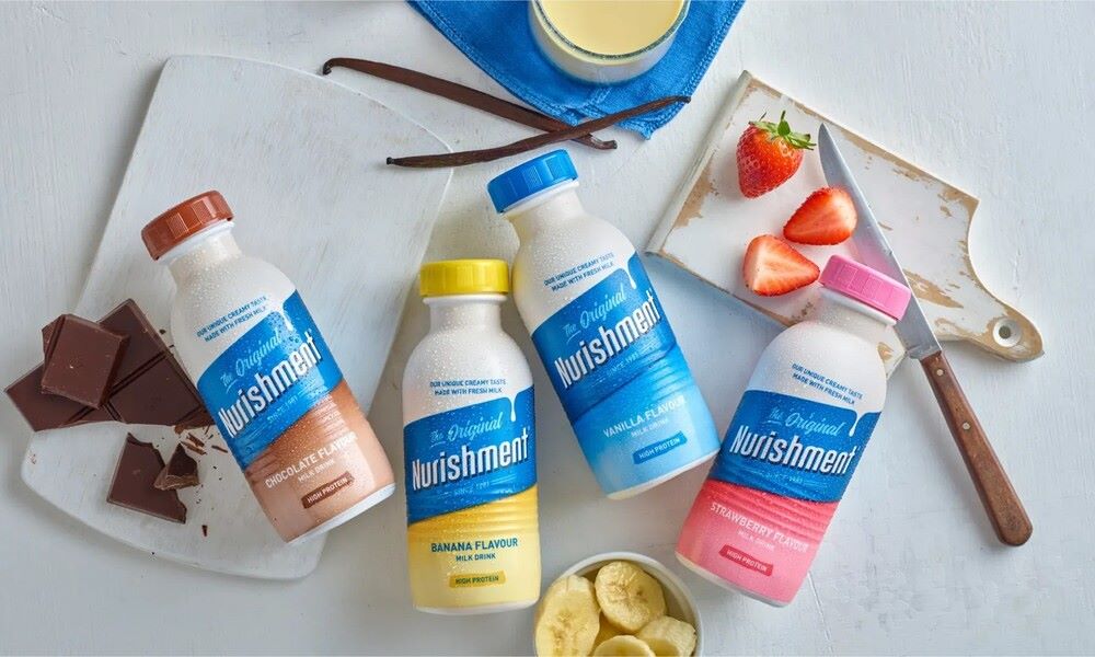 Discover Nurishment Strawberry, Vanilla, Chocolate and Banana Drinks 1 Nurishment nutritional milk drink assortments – Vanilla, Strawberry, Chocolate, Banana flavours