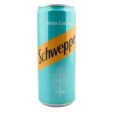 Refreshing Schweppes Bitter Lemon mocktail served over ice with lemon slices, highlighting its non-alcoholic citrus blend.
