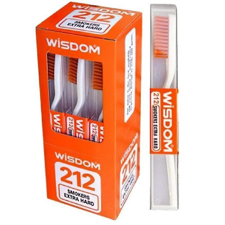 Wisdom 212 Extra Hard Smokers Toothbrush with extra-wide head and firm bristles