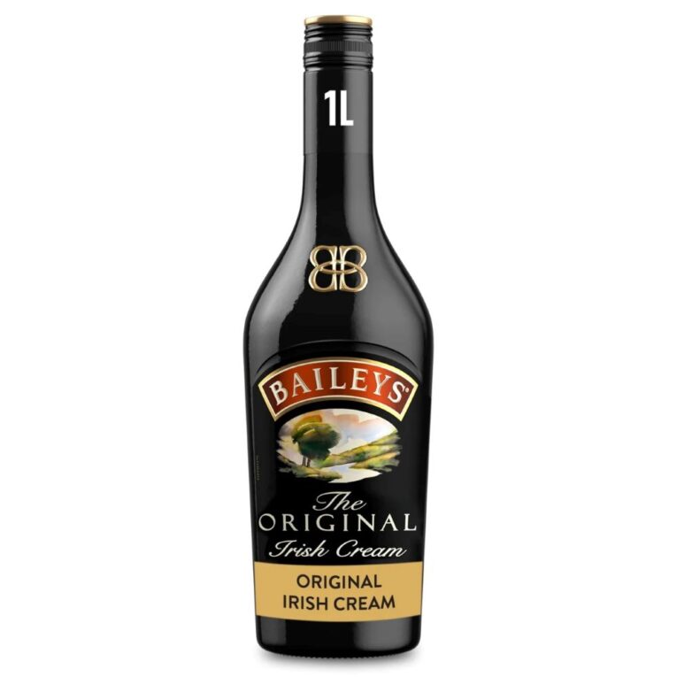 Baileys Original Irish Cream Liqueur 17% vol 1L bottle – luxury Irish whiskey and cream liqueur for cocktails, desserts, and coffee – available at 4Way Foods UK