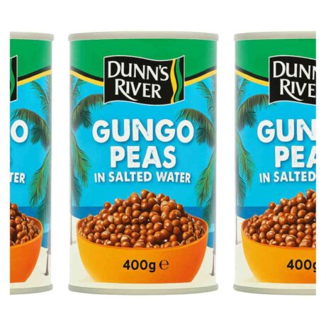 Dunn’s River Gungo Peas 400g x3 Case – Authentic Caribbean Pigeon Peas