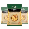 Laila Chana Dal 2kg x3 Case – Premium Split Chickpeas, High in Protein and Fibre, Ideal for Curries, Soups, and Stews, Vegan and Vegetarian Friendly, Available at 4 Way Foods UK
