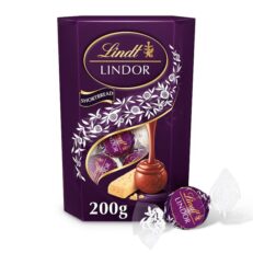 Lindt Lindor Shortbread Milk Chocolate Truffles Box 200g × 8 Case – Swiss Luxury Milk Chocolate Gift Bulk